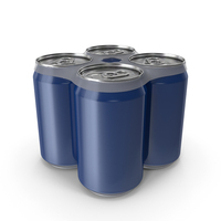 Blue Four Beverage Cans 330ml PNG & PSD Images