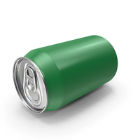 Green Fallen Beverage Can 330ml PNG & PSD Images