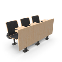 Light Wood Soft Auditorium Chairs And Tables PNG & PSD Images