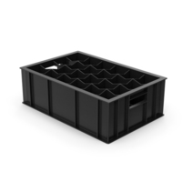 Black Plastic Bottle Crate PNG & PSD Images