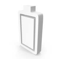White Fully Charged Battery Symbol PNG & PSD Images