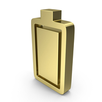 Gold Fully Charged Battery Symbol PNG & PSD Images