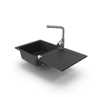 Boreno Kitchen Sink With Faucet PNG & PSD Images