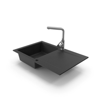 Cuba Kitchen Sink With Faucet PNG & PSD Images