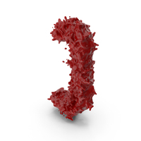 Halloween Bloody Letter J PNG & PSD Images