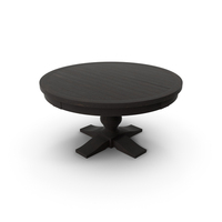 17TH C. MONASTERY ROUND DINING TABLE BLACK PNG & PSD Images