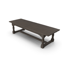 17TH C. REFECTORY RECTANGULAR DINING TABLE PNG & PSD Images