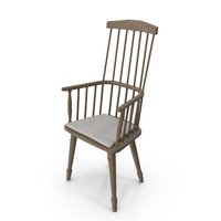 18TH C. TALL COMB BACK WINDSOR ARMCHAIR PNG & PSD Images