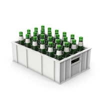 Plastic Bottle Crate With Beer Bottles PNG & PSD Images