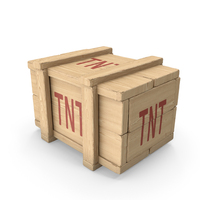 Closed Wooden Small Dynamite Box PNG & PSD Images