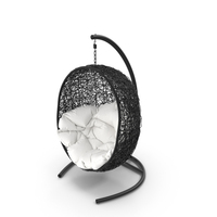 Garden Lounge Swing Rattan Chair PNG & PSD Images