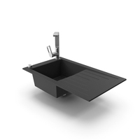 Jawa Kitchen Granite Sink with Faucet PNG & PSD Images