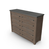 Early 20Th C. Mercantile Ten Drawer Large Chest PNG & PSD Images