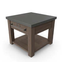 EARLY 20TH C. ZINC-TOP MERCANTILE SIDE TABLE PNG & PSD Images