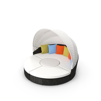 Quest Daybed - Synthetic Rattan Garden Furniture PNG & PSD Images