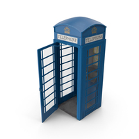 Blue London Phone Booth PNG & PSD Images