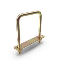 Square U Shaped Bolt Brackets Boat Brass PNG & PSD Images