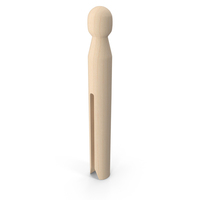 Traditional Round Clothespins Light Wood PNG & PSD Images
