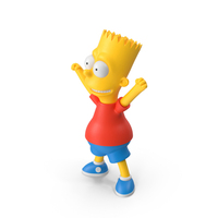 Bart Simpson Happy Pose PNG & PSD Images