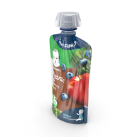 Gerber Baby Snack Pouch Apple Blueberry Spinach PNG & PSD Images