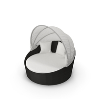 Siesta Daybed - Synthetic Rattan Outdoor Furniture PNG & PSD Images