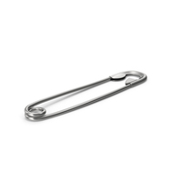 Silver Safety Pin PNG & PSD Images