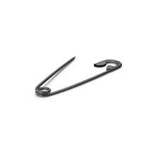 Black Open Safety Pin PNG & PSD Images