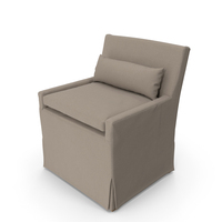 LOW BELGIAN TRACK ARM SLIPCOVERED SIDE CHAIR PNG & PSD Images
