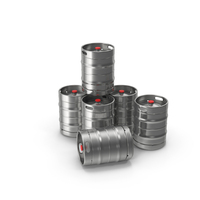 Silver Stack Of Beer Kegs PNG & PSD Images