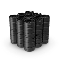 Black Beer Kegs Stack PNG & PSD Images
