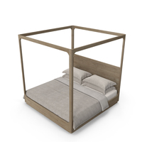 MARTENS FOUR-POSTER CANOPY BED PNG & PSD Images