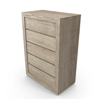 RECLAIMED RUSSIAN OAK 5-DRAWER NARROW DRESSER PNG & PSD Images