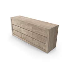 RECLAIMED RUSSIAN OAK 9-DRAWER DRESSER PNG & PSD Images