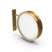 Gold Round Wall Billboard PNG & PSD Images