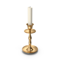 Gold Candle Holder PNG & PSD Images