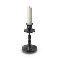 Black Candle Holder PNG & PSD Images