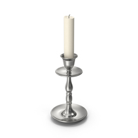 Silver Candle Holder PNG & PSD Images