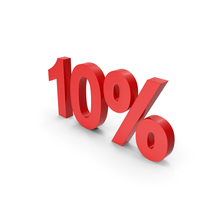 Red 10 Percent Off Symbol PNG & PSD Images