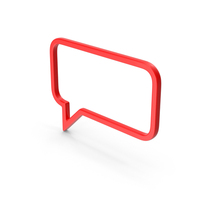 Speech Bubble Red PNG & PSD Images