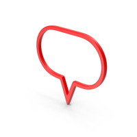 Speech Bubble Red PNG & PSD Images