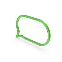 Green Glass Dual Speech Bubble Symbol PNG & PSD Images