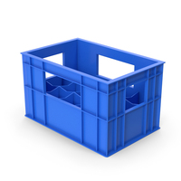 Blue Plastic Bottle Crate PNG & PSD Images