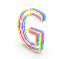 Steampunk Neon Letter G PNG & PSD Images