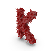 Halloween Bloody Letter K PNG & PSD Images