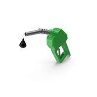 Green Gas Pump With Oil Drop PNG & PSD Images