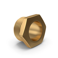 Gold Metal Pipe Adapter PNG & PSD Images
