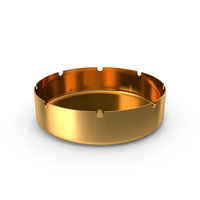 Golden Ashtray PNG & PSD Images