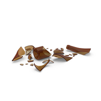 Broken Amber Bottle PNG & PSD Images