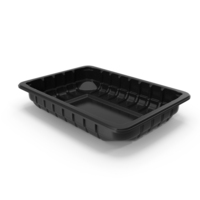 Black Plastic Food Container without Lid 18x13cm PNG & PSD Images