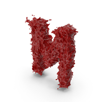 Halloween Bloody Letter M PNG & PSD Images